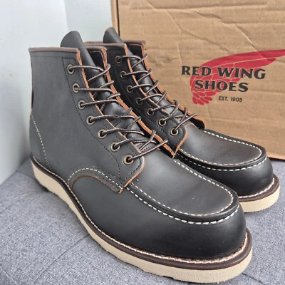 Red Wing 8849 6'' Classic Moc Toe  Black Prairie Uk 9 US 10 EU 43 New - Image 1 of 4