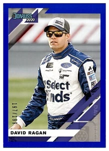 2020 Donruss Racing NASCAR Blue Parallel #34 David Ragan #197/199 - Picture 1 of 2