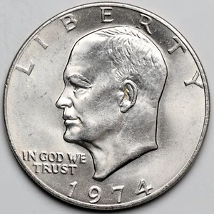 1974 Eisenhower Dollar - Picture 1 of 2