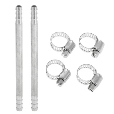 Conjunto Conectores Manguera Aire Agua Aceite Gas 15/64" 3.9" Plateado Acero 304 - Imagen 1 de 4