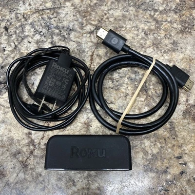 Cable de alimentación transmisor multimedia HD Roku Express 3900X y cable HDMI sin control remoto Foto 1 de 4