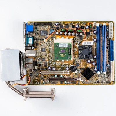 Shuttle FN41 Socket A SFF Motherboard DDR AGP nForce2 400 AMD Athlon XP w/Cooler - Image 1 of 4