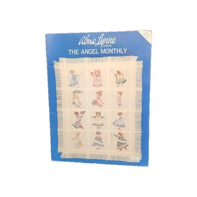 Alma Lynne Cross Stitch Leaflet - The Angel Monthly ALX89 - 1990 - Image 1 of 4