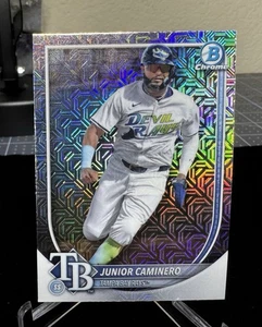 2025 Bowman Chrome Junior Caminero Mojo Refractor SP #80 - Mega Box Exclusive - Picture 1 of 2