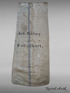 3102510 orig antiker MEHLSACK LEINENSACK GETREIDESACK Forsthart 52 x 130 cm - Bild 1 von 2