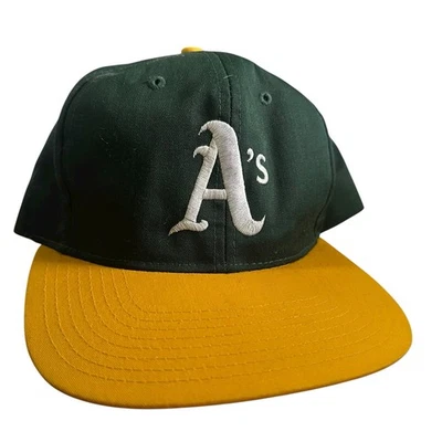 De colección Nuevo con Etiquetas Años 90 Oakland Atletismo Gemelos Empresa Bordado Snapback Sombrero Foto 1 de 4