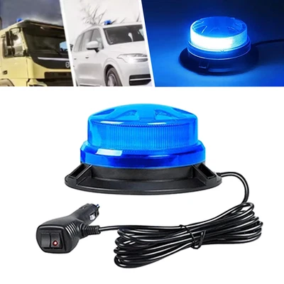 LED Car Roof Strobe Light Beacon Vehicle Warn Light Emergency Flash Signal Blue - Image 1 of 4