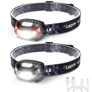 Faro Lepro Recargable LED Faro Pesca Carga USB _ - Imagen 1 de 8