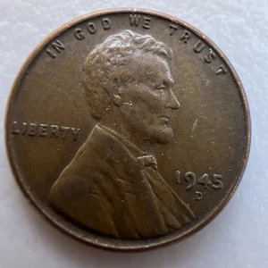 1945 D Wheat Penny rare coin - Picture 1 of 4