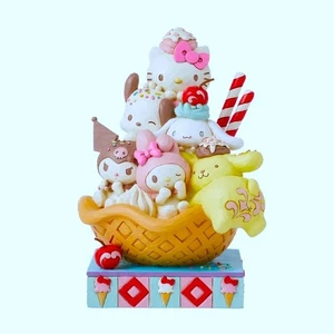 Jim Shore HELLO KITTY & FRIENDS Waffle Cone ICE CREAM SUNDAE 6015957 New in Box - Picture 1 of 4