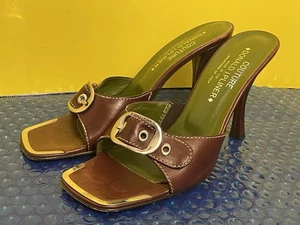 Couture Donald J Pliner yellow dress up sandals, size 9M - Picture 1 of 7
