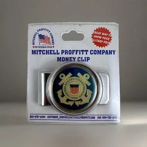 USA silberfarbene Küstenwache Metall Geldklammer Mitchell Profit Company - Bild 1 von 3