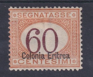IT. COL. ERITREA 1926 Postage Due 60c MH VF - cat. $ 300 / M294 - Picture 1 of 1