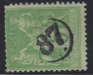JA-13-1-2 Neujahr: Nummer 87 im Kreis auf Nr. 106 - Bild 1 von 1
