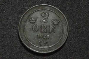 SWEDEN  2  ORE  1875 (8160) - Picture 1 of 2
