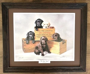 The Usual Suspects signiert # 44/200 Limited Edition Joshua Spies Hund Druck gerahmt - Bild 1 von 6