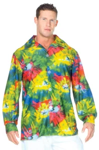 60S Tie Dye Shirt Adult One Size - Underwraps - Picture 1 of 1