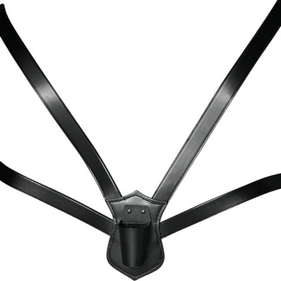 Parade Double Flag Carrier Black Leather - 1802