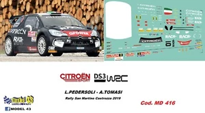 CITROEN  DS3 WRC   -  PEDERSOLI  - Rally  SAN MARTINO CASTROZZA 2019 - Picture 1 of 1