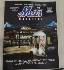 NEW YORK YANKEES VS. METS INAUGURAL 2009 SUBWAY SERIES CITI FIELD PROGRAM - Picture 1 of 1