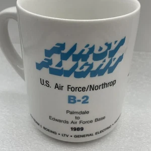 1989 Northrop B-2 Bomber First Flight Coffee Mug 9floz U.S. Airforce B-2 Team - Picture 1 of 8