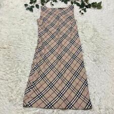 BURBERRY London Nova Check Sleeveless Dress Size38/M (US:S) Beige 013991d