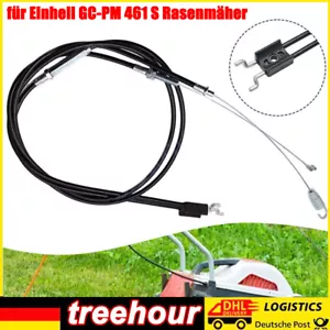 Gaszug Kupplungszug,Bowdenzug Komplett Set Für Einhell BG-PM 46 S Rasenmäher DE - Bild 1 von 24