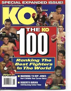 NOVEMBRE 1996 KO BOXING MAGAZINE TYSON TRINIDAD HAMED GATTI ROY JONES DE LA HOYA - Foto 1 di 1
