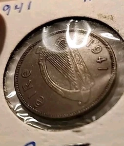 1941 Ireland Half Penny. Ungraded Coin - Picture 1 of 8