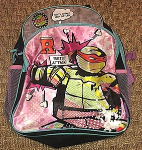 TMNT Raphael Backpack Nickelodeon 2013 Teenage Mutant Ninja Turtles 16” - Picture 1 of 4