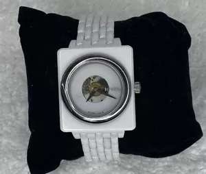 NEW NIXON DEBUTANT AUTOMATIC WATCH WHITE CERAMIC A138-100 ELITE CLASS SWISS MADE - Picture 1 of 20