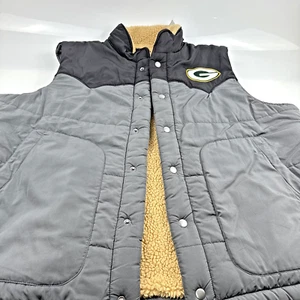 Men's Darius Rucker Green Bay Packers Sherpa lined Vest Size XXL - Picture 1 of 12