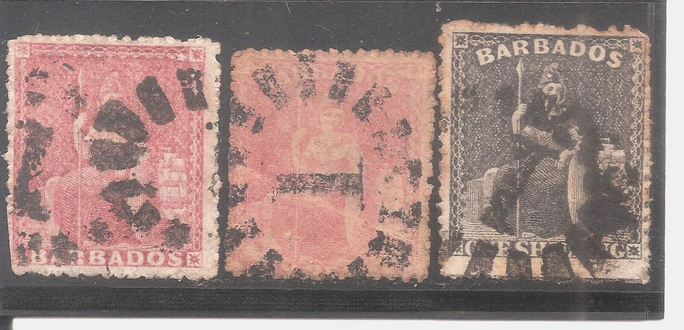 Barbados   Sc# 17-19-21   used   Cat Val $110   gtc16 - Image 1 of 1
