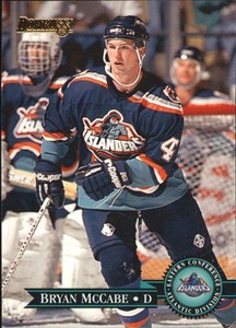 1995-96 Donruss Islanders Hockey Card #333 Bryan McCabe