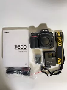 Nikon D600 24.3MP Digital SLR Camera Body Complete With Box And Accessories - Picture 1 of 18