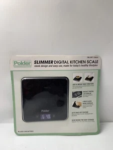 POLDER SLIMMER DIGITAL KITCHEN SCALE 11 LB CAPACITY NEW - Picture 1 of 5