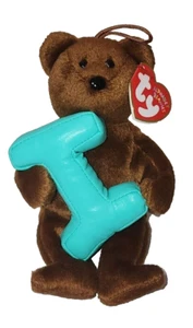 Ty Alphabet Beanie Baby LETTER I the Bear (5.5 Inch) NEW MWMT Plush Stuffed Toy - Picture 1 of 5