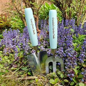 Personalised Garden Tools Engraved Mothers Day Gardening Gift Set Hand Trowel a - Picture 1 of 8