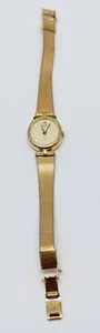 Damen Armbanduhr oval Bastler Ersatzteilspender Orient Japan goldfarbig Quartz - Bild 1 von 6