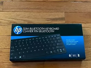 HP Bluetooth Keyboard Slim US SPS-HP Slim BT H4Q44AA#ABA Black Clavier Fin - Picture 1 of 12