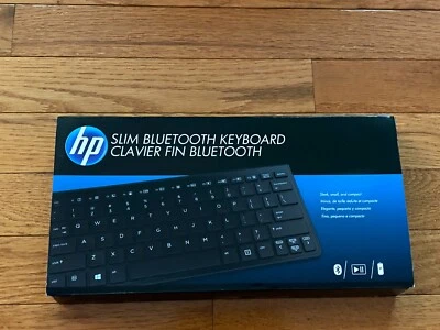 HP Bluetooth Keyboard Slim US SPS-HP Slim BT Black H4Q44AA#ABA Clavier Fin - Image 1 of 4