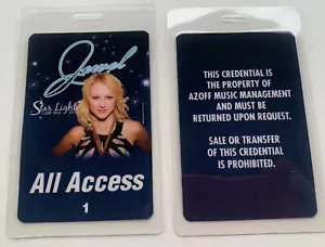 Jewel 2010 Star Light Cafe Tour All Access Konzert Backstage Pass Laminat - Bild 1 von 1
