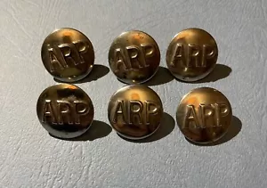 Vintage WWII ARP Air Raid Precautions button set of 6 - Picture 1 of 3