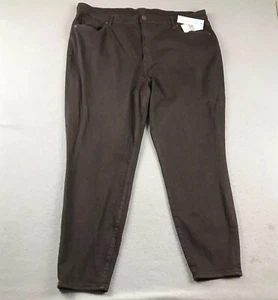Kut Jeans Womens 20W Brown Flat Front Crop Tapered Leg NWT - Picture 1 of 12