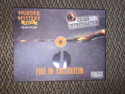 Nuevo - Juegos Universitarios Asesinato Misterio Fiesta Estuche Archivos: Fuego en Adlerstein Foto 1 de 2