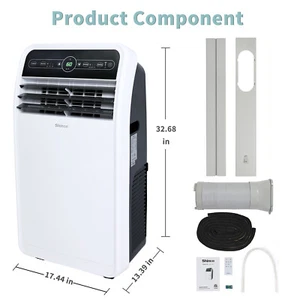 Portable Air Conditioner Shinco SPF1-12C 12000 BTU - White - Picture 1 of 4