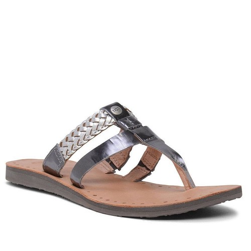 Scarpe UGG Australia Audra argento sandalo infradito intrecciato donna taglia 10
