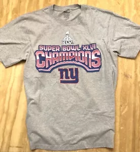 Camisa Reebok NFL de los New York Giants Super Bowl XLVI Champions DE COLECCIÓN ¡PERFECTA! - Imagen 1 de 3