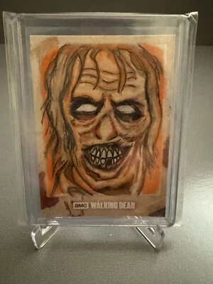 2016 Topps The Walking Dead 1/1 Zombie Walker Sketch Card  - Image 1 of 2