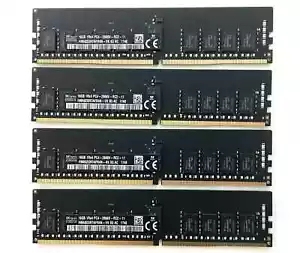 64GB (4x16GB) RAM Memory Kit ECC Reg DDR4 2666MHz PC4-21300 PC4-2666V - Picture 1 of 1
